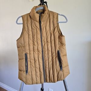 Stylish Tan Quilted Vest